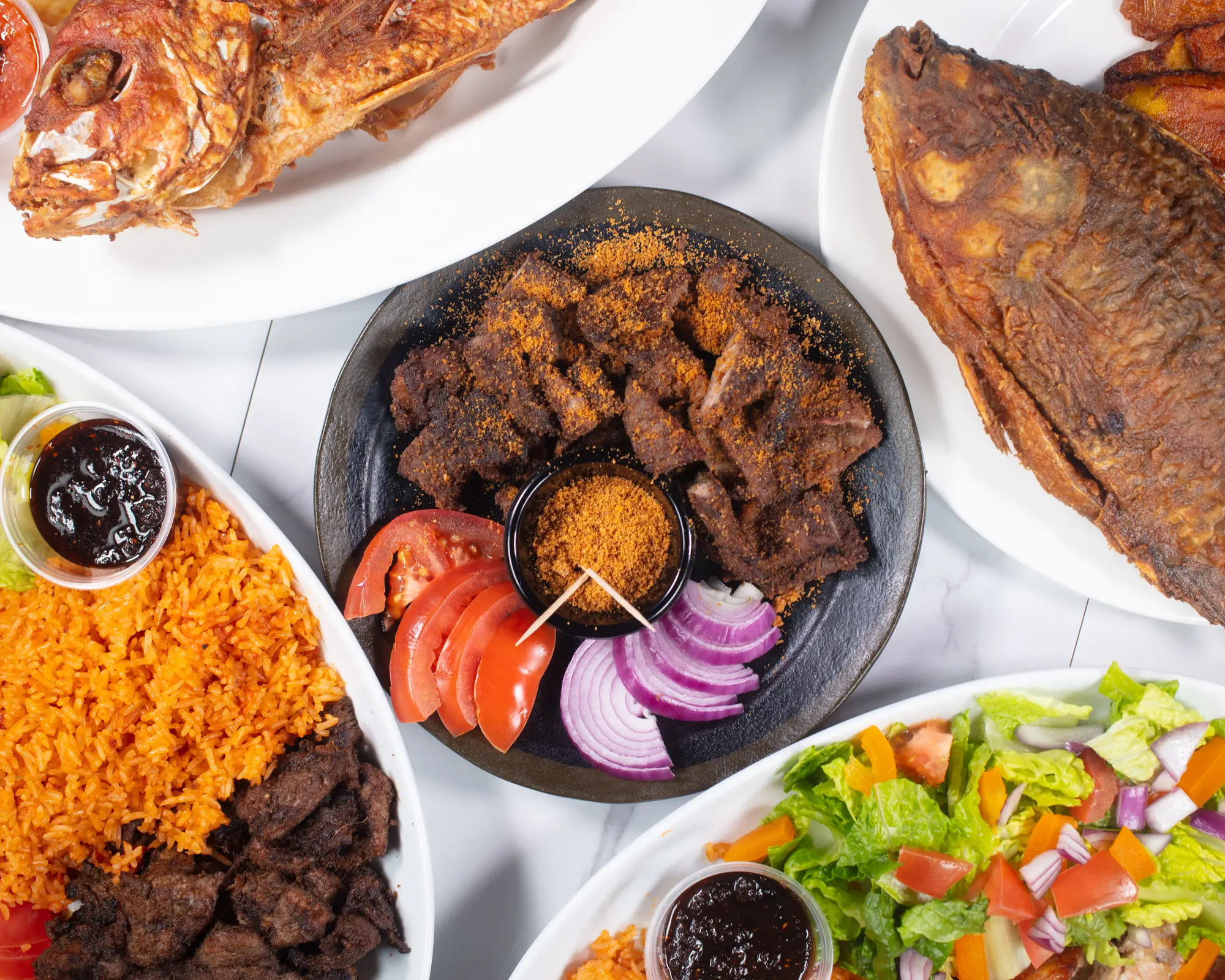 Afro Fusion food served in Hamilton